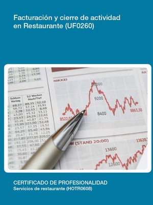 cover image of UF0260--Facturación y cierre de actividad en restaurante